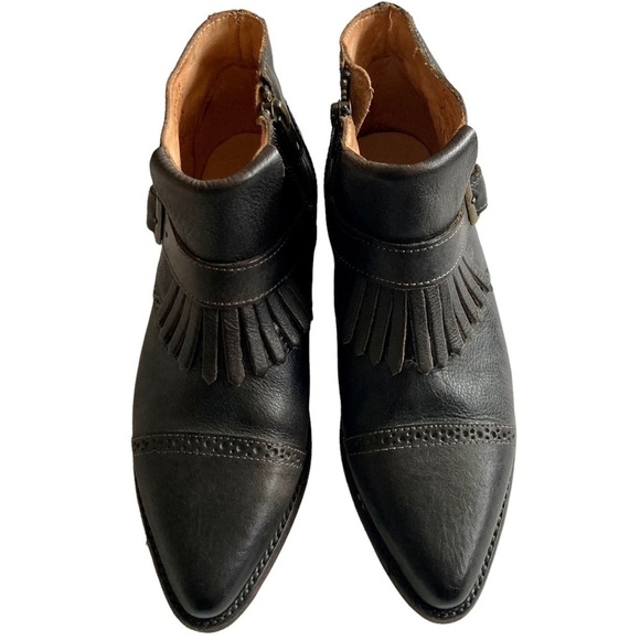 Bed Stu Black Leather Ankle Boots - Picture 5 of 12